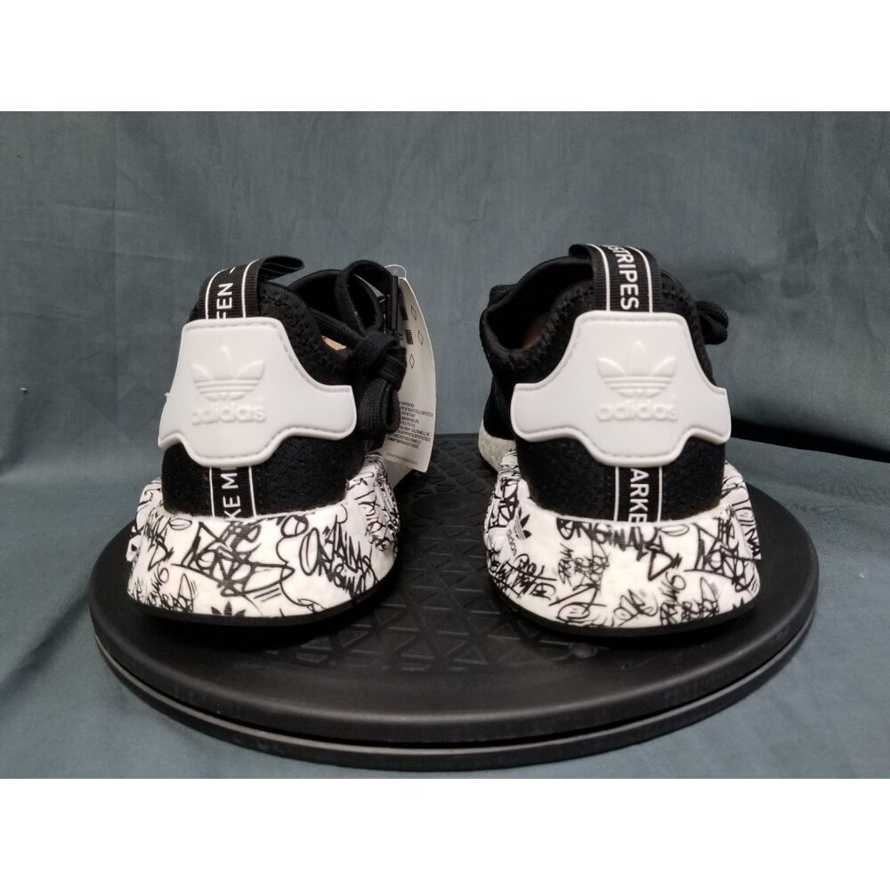 Adidas NMD_R1 J Sneakers Black White Size 6.5 NEW IN BOX! - Picture 7 of 11